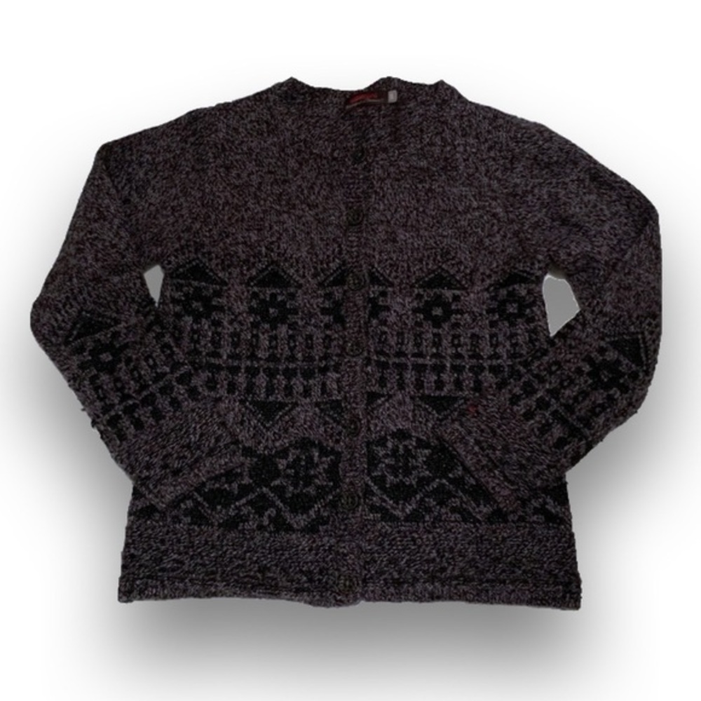 Catimini Girl’s Gray and Black Sweater - Size 8